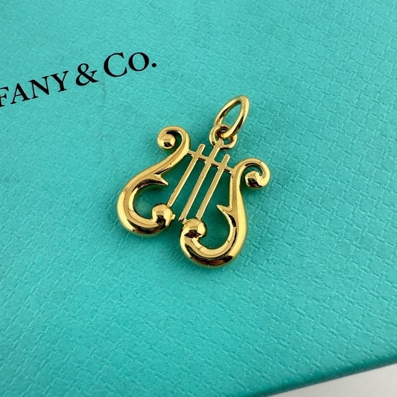 Tiffany & Co. Jewelry - RARE Tiffany & Co. Lyre Harp Charm Pendant in 18k Yellow Gold 4.8g